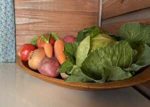 Fresh vegetables and leafy greens at Florida State.