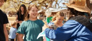 Children enjoying a fair at Florida State Fairgrou.