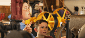 Students enjoying field trip