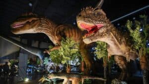 Dinosaur exhibit at Florida State Fairgrounds.
