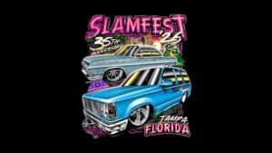 Slamfest 35 trucks and cars at Florida State Fair.