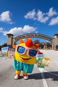 Sunny's Kids Place mascot at Florida State Fair.