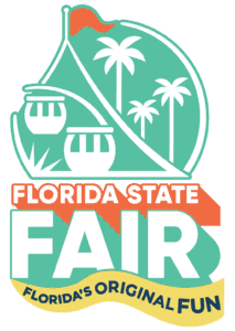 Florida State Fairgrounds logo with Ferris wheel.